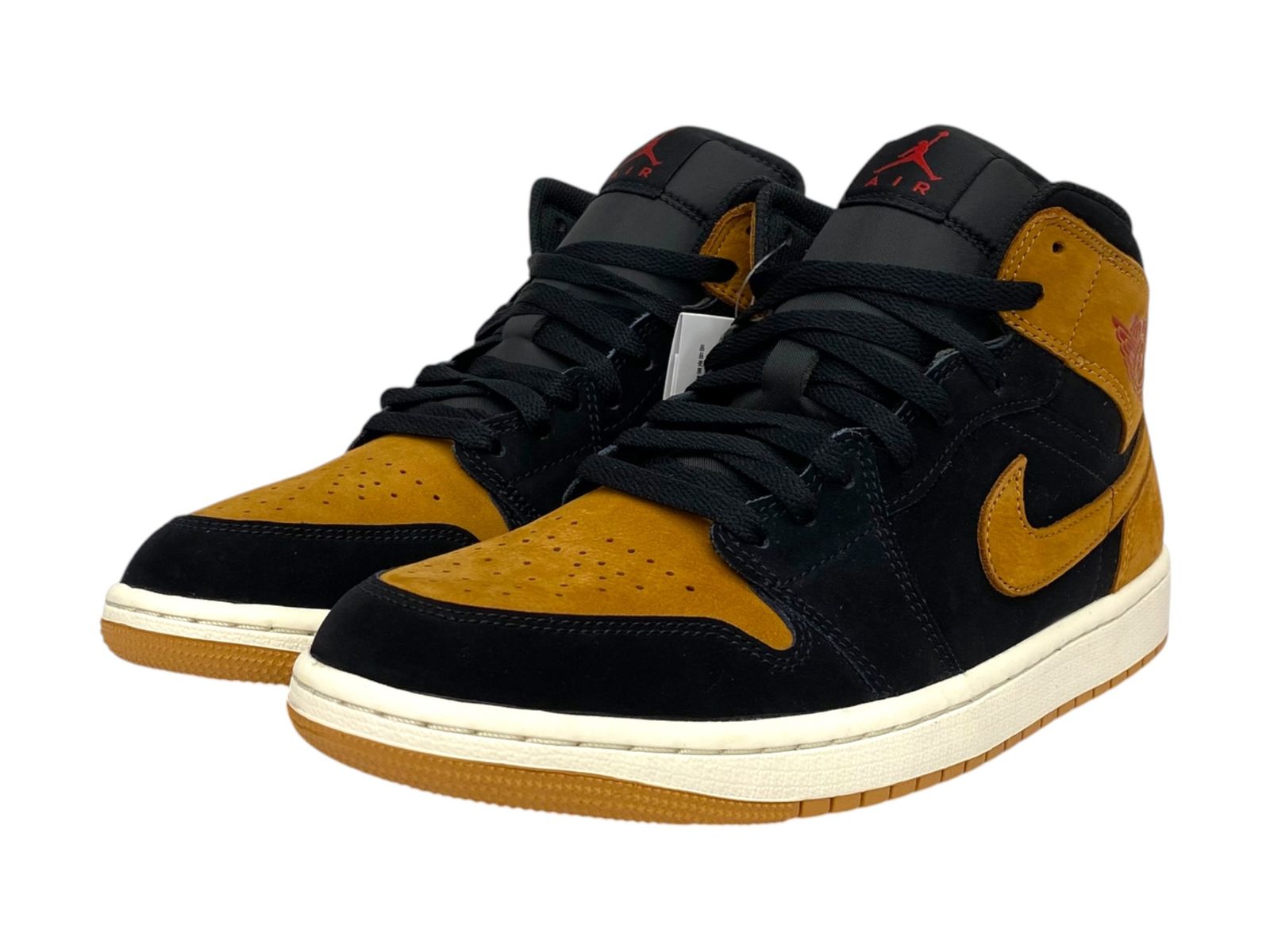 NIKE (ナイキ) Air Jordan 1 Mid SE エアジョーダン ミッド ハイカットスニーカー HV4091-002 27cm US9 ブラック×ブラウン メンズ/009
