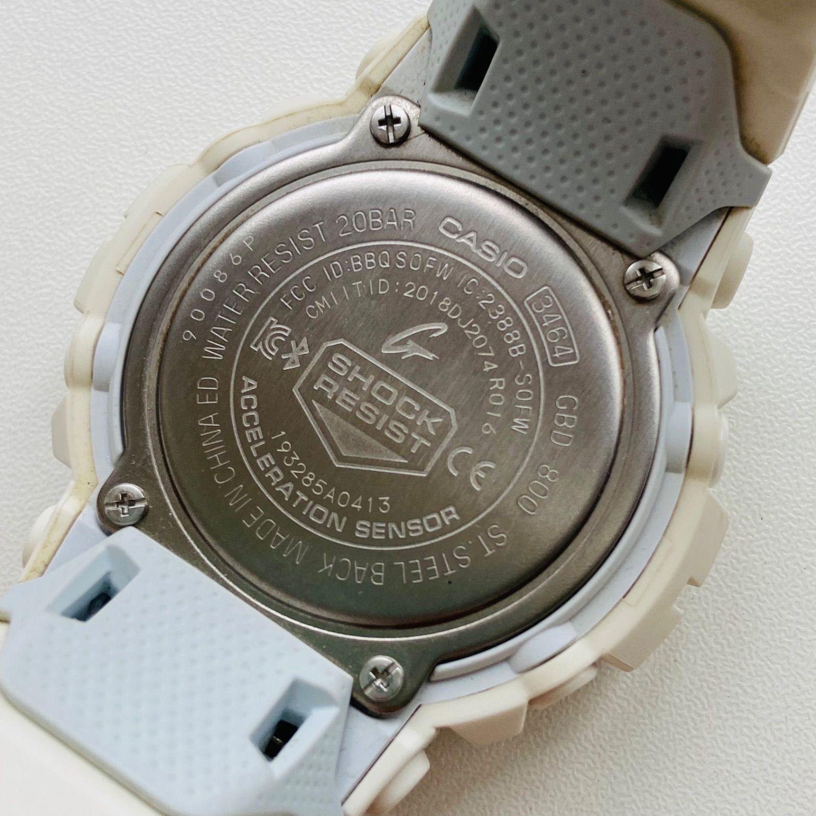 CASIO G-SHOCK G-8000F デジタル腕時計 ホワイト CASIO G-SHOCK GBD-800-7JF ホワイト Bluetooth デジタル腕時計 - メルカリ