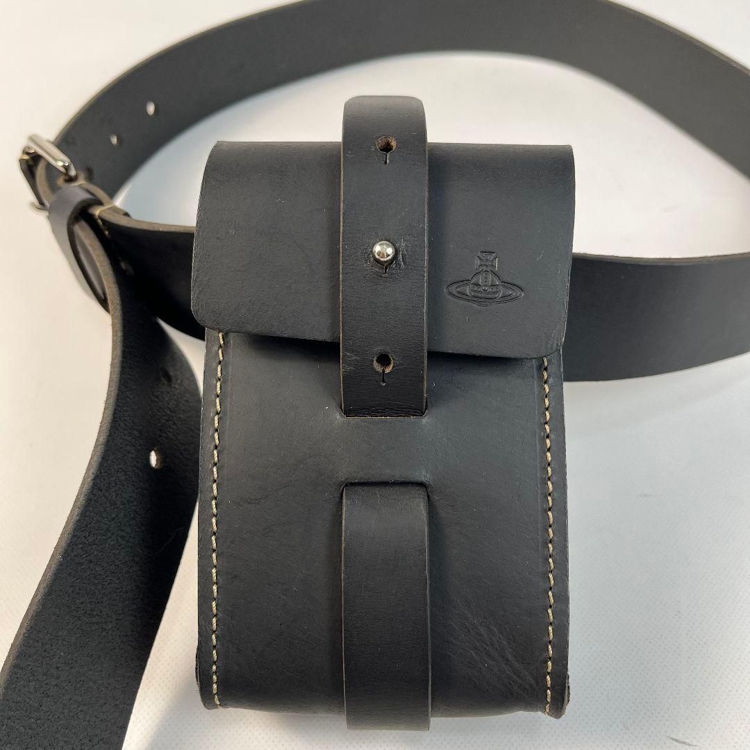 美品　Vivienne Westwood　ベルト　シガレットケース付　レザー 黒