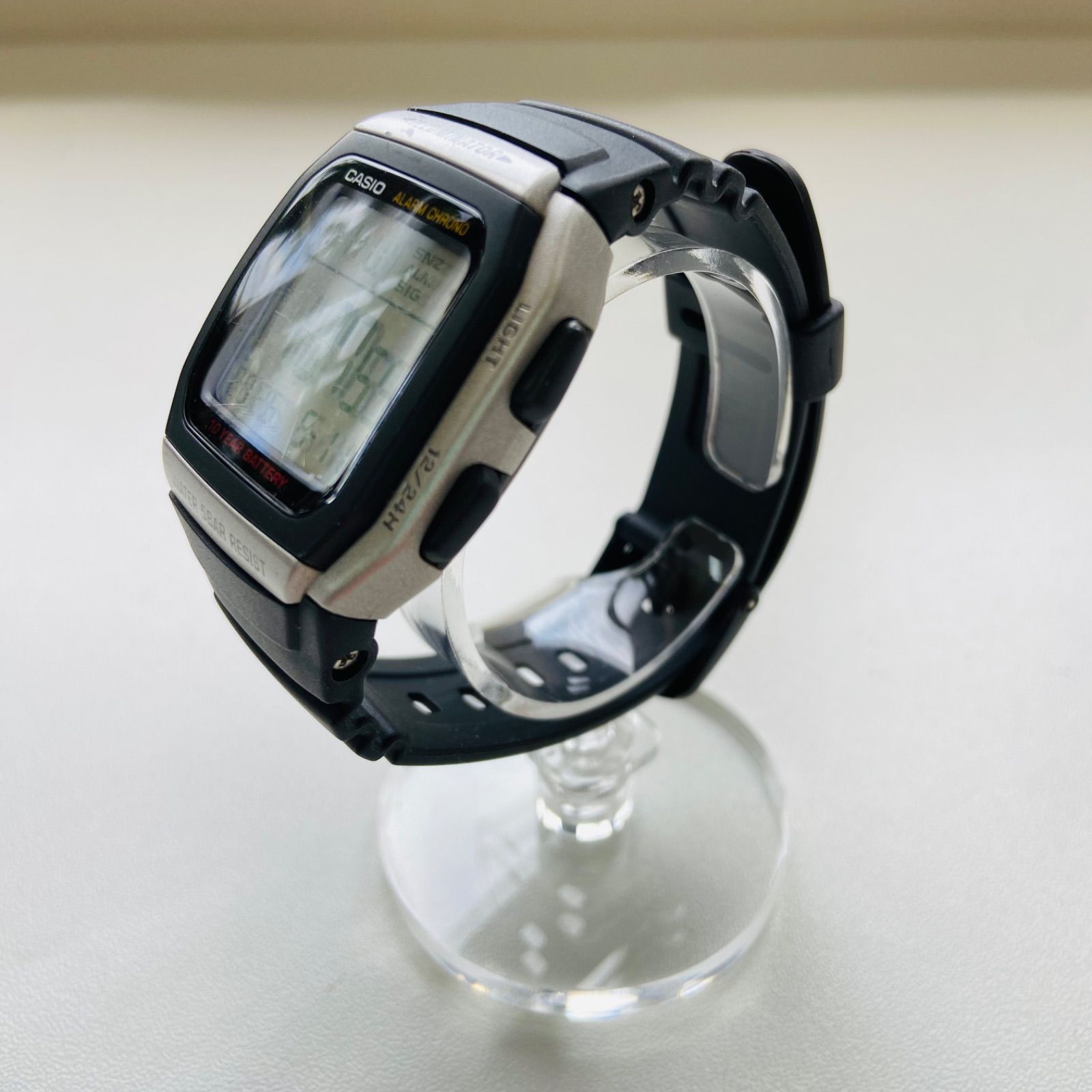 CASIO W-96H デジタル腕時計 3239 ブラック 動作確認済み - メルカリ