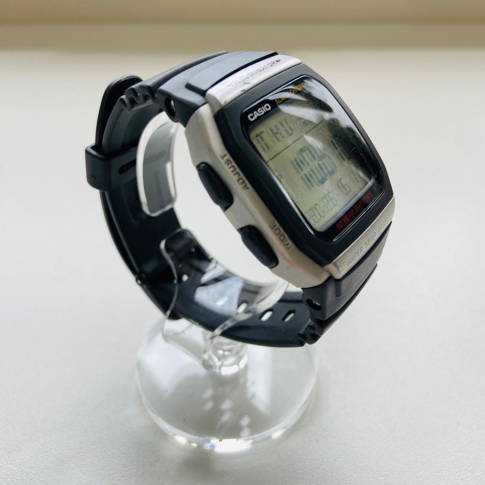 CASIO W-96H デジタル腕時計 3239 ブラック 動作確認済み 【公式通販】