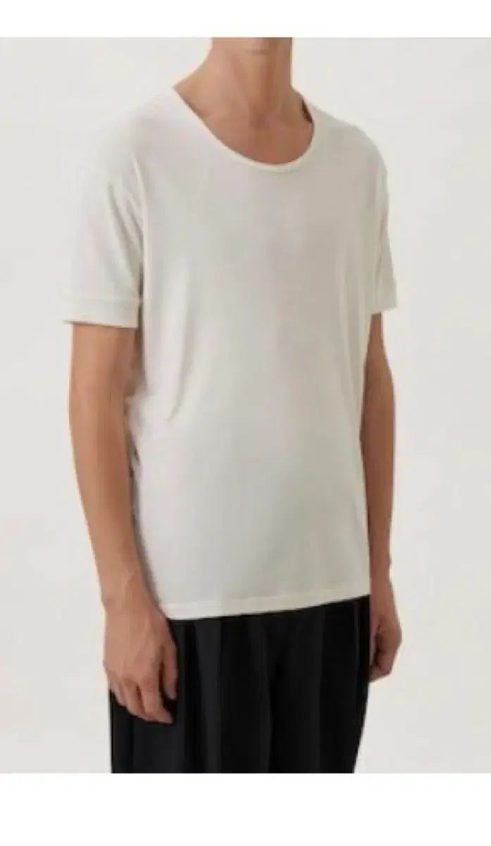 S ルメール 립 Tシャツ ライト クリーム