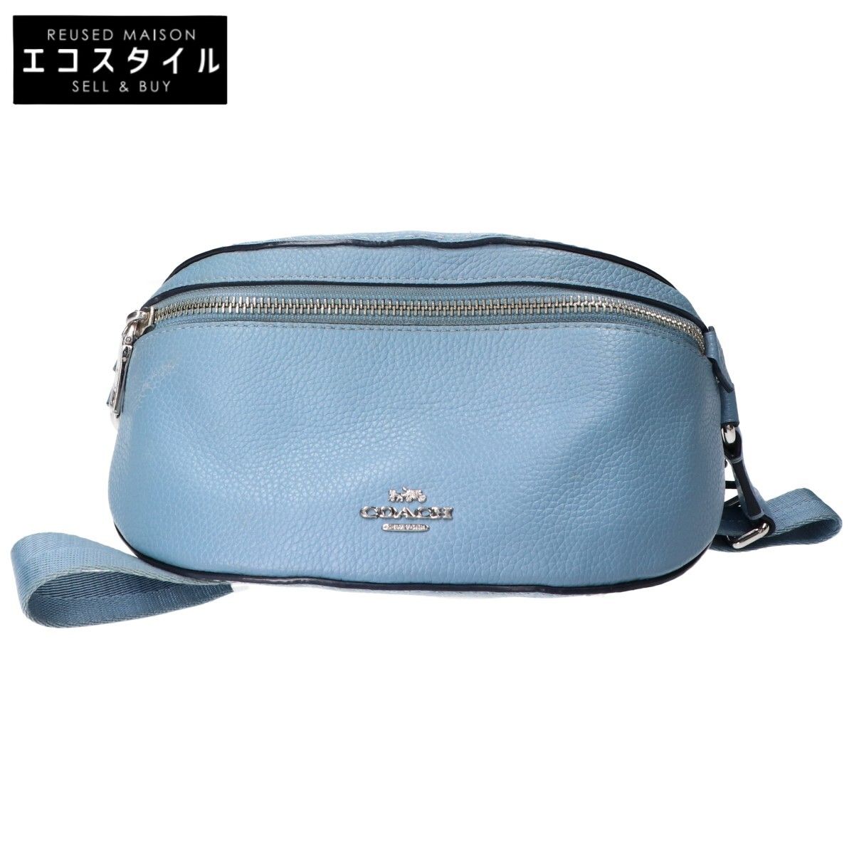 COACH　コーチ　ターコイズ 39939 レザー ベルトバッグ/ウエストバッグ　-