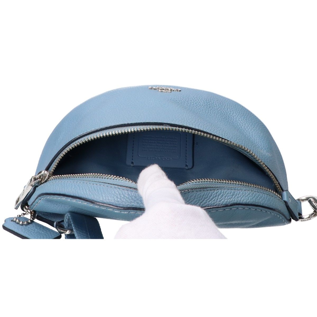 COACH コーチ ターコイズ 39939 レザー ベルトバッグ/ウエストバッグ 