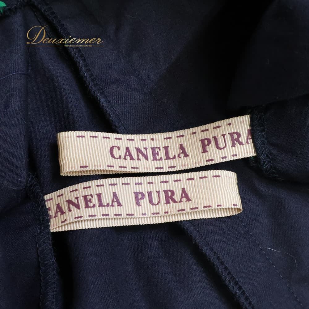 フラメンコ 衣装 CANELA PURA ドレス ワンピース グリーン系 ブラック