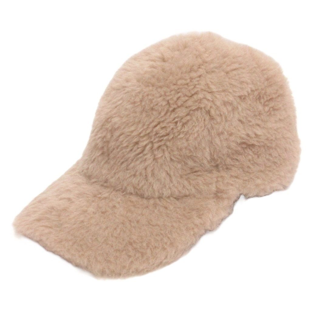 マックスマーラ MAX MARA テディベアボア キャップ ベージュ 帽子