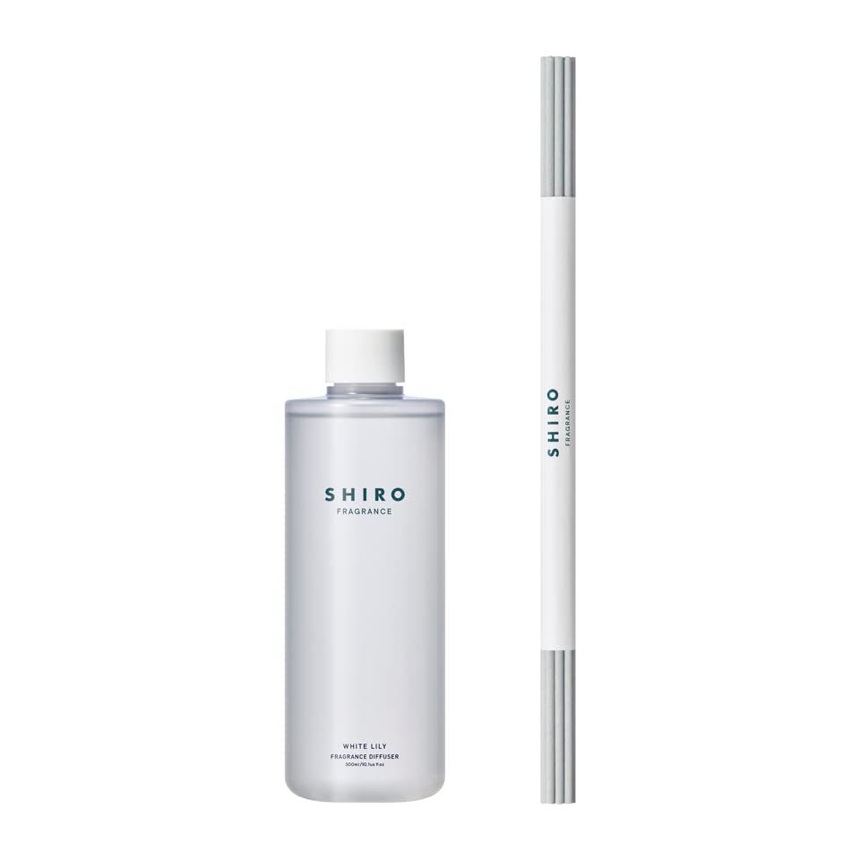 【新品】SHIRO ホワイトリリー フレグランスディフューザーリキッド (300mL / 3か月目安) ルームフレグランス (詰め替え用リキッド＋スティック) cc730675
