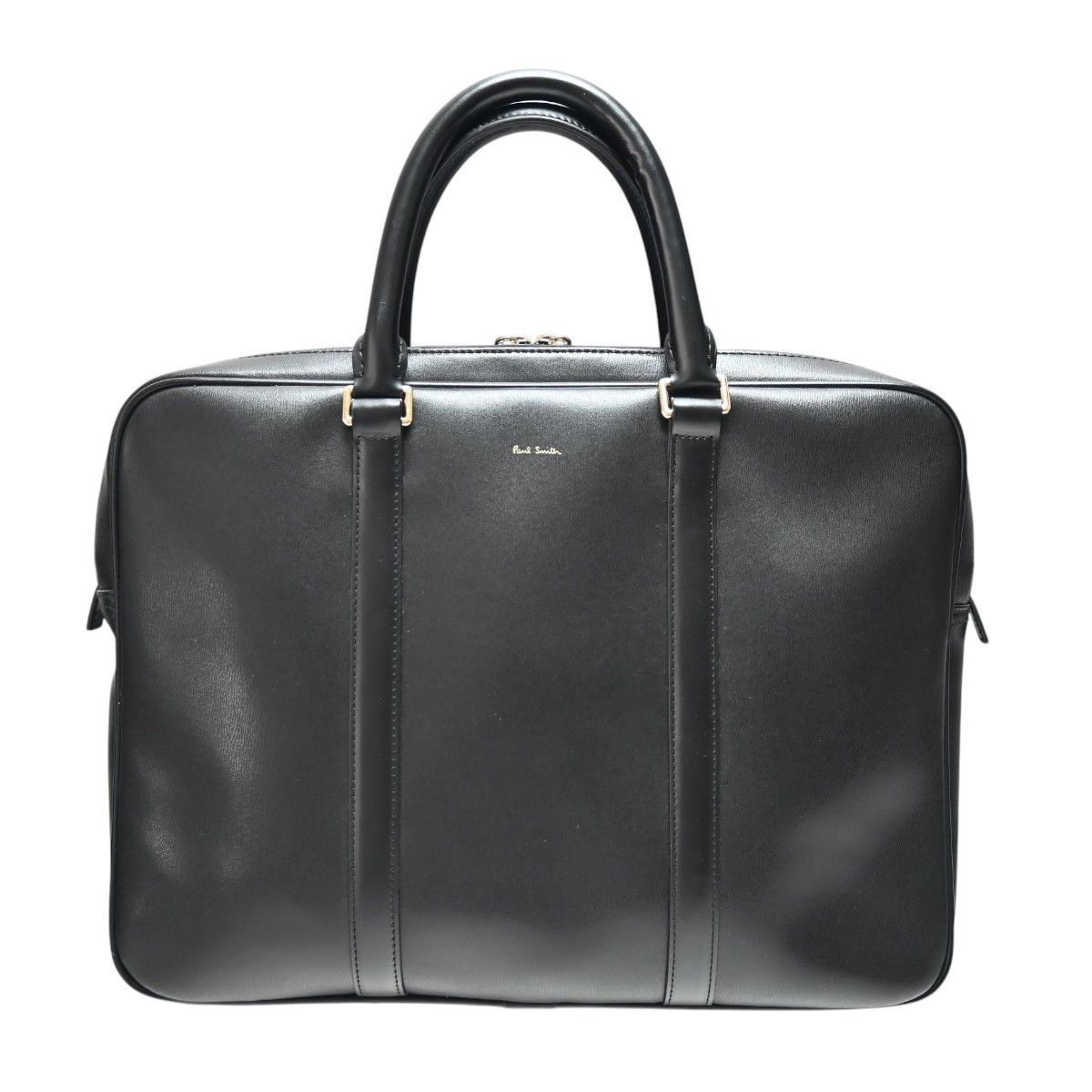 Paul Smith ポールスミス ロゴ レザー ビジネスバッグ ブリーフケース ブラック M2606-k130