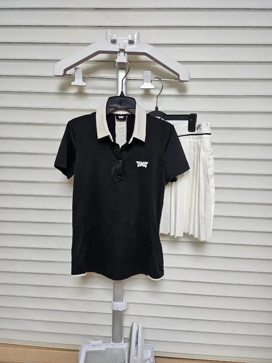 PXG ゴルフウェア レディース 半袖 カラーTシャツ ブラック