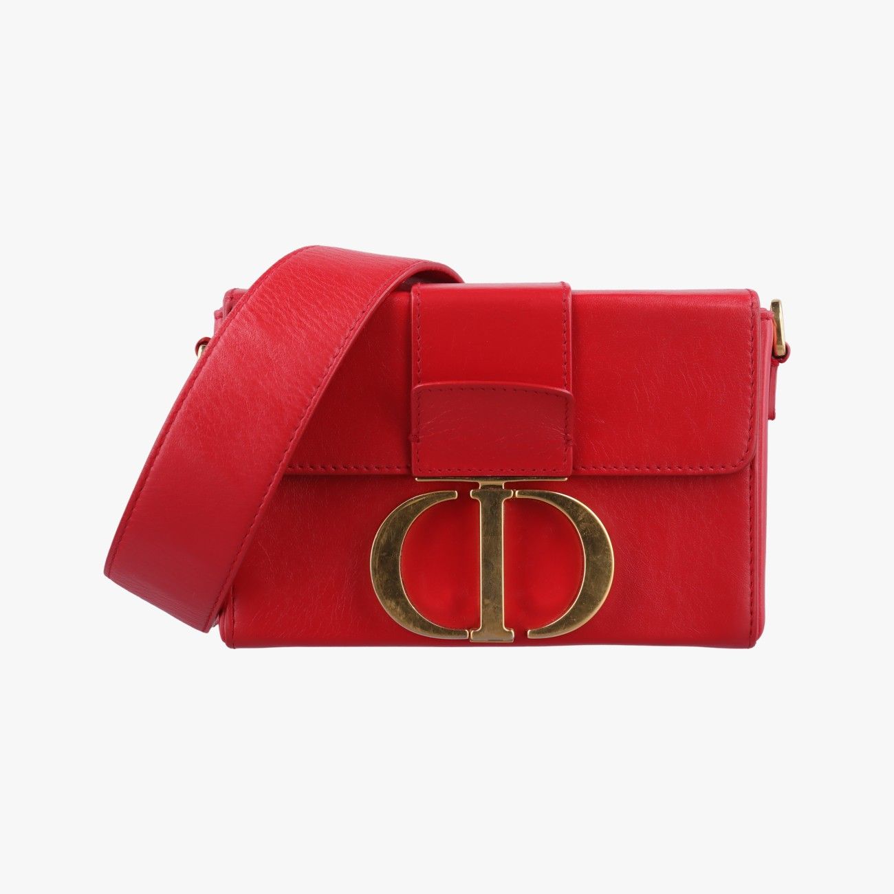 クリスチャンディオールChristian Dior30モンテーニュ レッド レザー 01-RU-0199