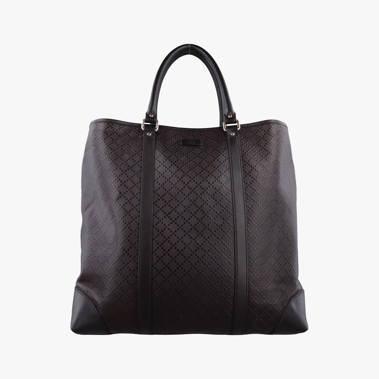 グッチGucciディアマンテ トート ブラウン レザー 223668 F8989698