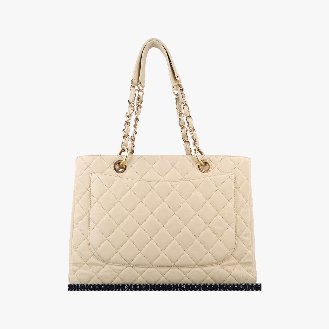 シャネルChanelマトラッセ ココマークGST ベージュ キャビアスキン 