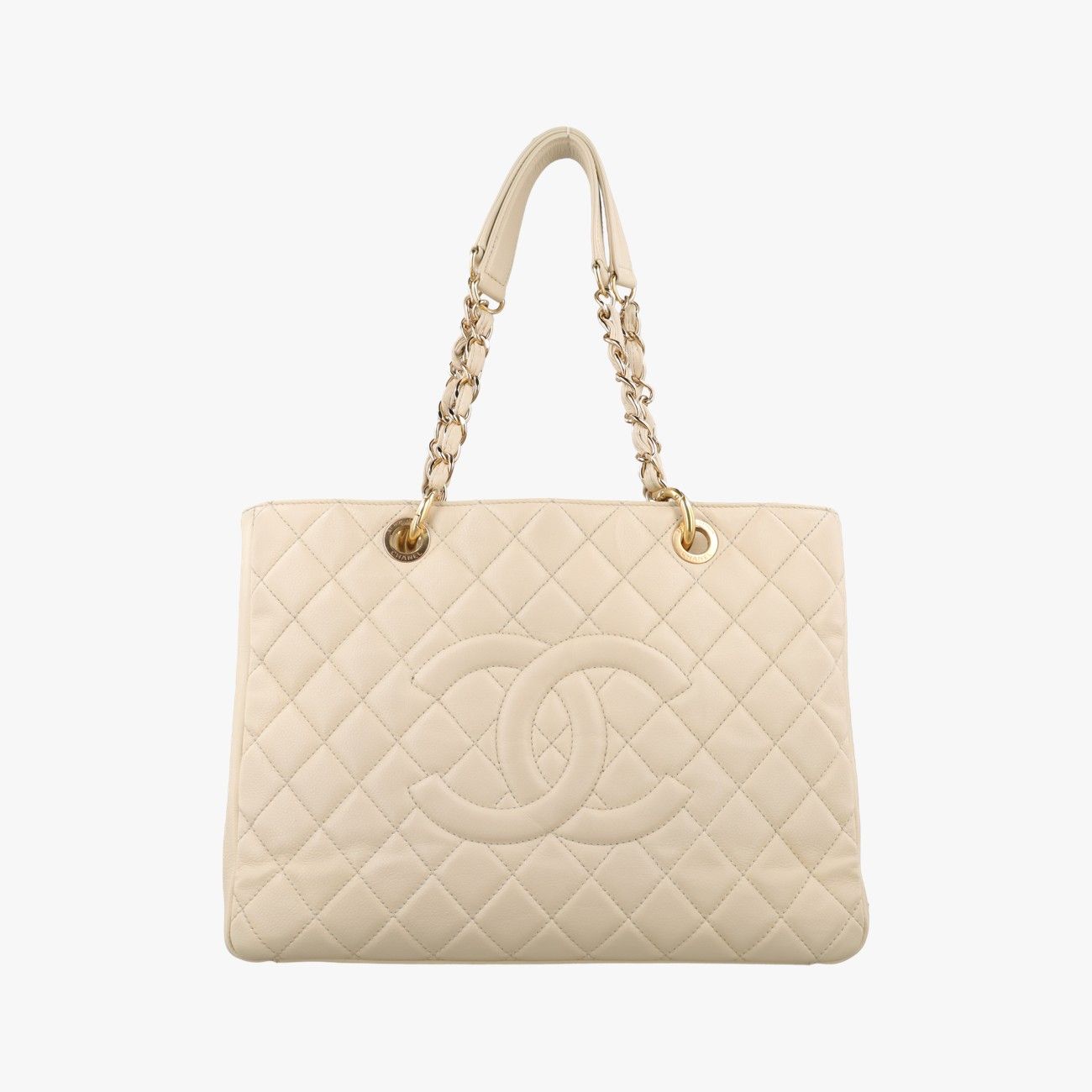 シャネルChanelマトラッセ ココマークGST ベージュ キャビアスキン A50995 14479710