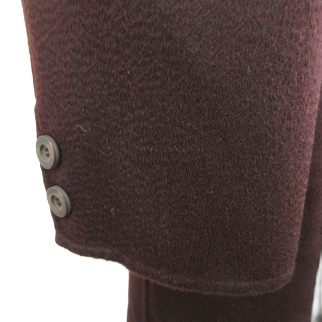 レジァンス REGENCE カシミヤロングコート カシミヤ 42 ダークパープル 無地 シングルブレスト 長袖 /SH ■GY99