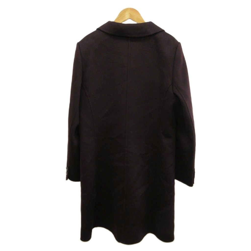 レジァンス REGENCE カシミヤロングコート カシミヤ 42 ダークパープル 無地 シングルブレスト 長袖 /SH ■GY99