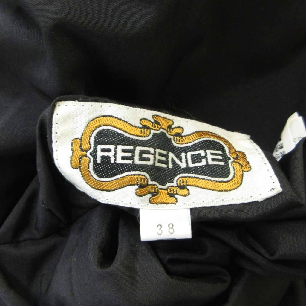 レジァンス REGENCE 毛皮ジャケット 38 黒 ブラック 茶 ブラウン ファー襟 長袖 リバーシブル /SH ■GY99 レジァンス REGENCE 毛皮ジャケット 38 黒 ブラック 茶 ブラウン ファー襟 長袖 リバーシブル /SH ■GY99