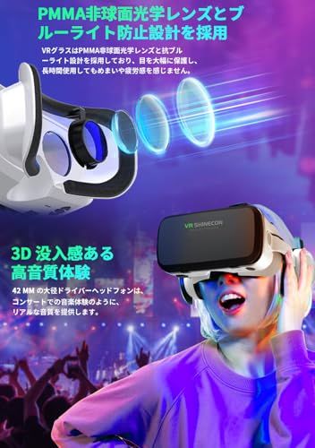 【令和8年bluetooth 版】OLANSOR VRゴーグル VRヘッドセット VRヘッドマウントディスプレイ ヘッドホン付き ピント調節可5.5-7.2インチスマホ対応 5.5-7.2インチスマホ対応 3Dグラス 非球面光学レンズ 装着感 898a75bc 【令和8年bluetooth 版】OLANSOR VRゴーグル VRヘッドセット VRヘッドマウントディスプレイ ヘッドホン付き ピント調節可5.5-7.2インチスマホ対応 5.5-7.2インチスマホ対応 3Dグラス 非球面光学レンズ 装着感 898a75bc