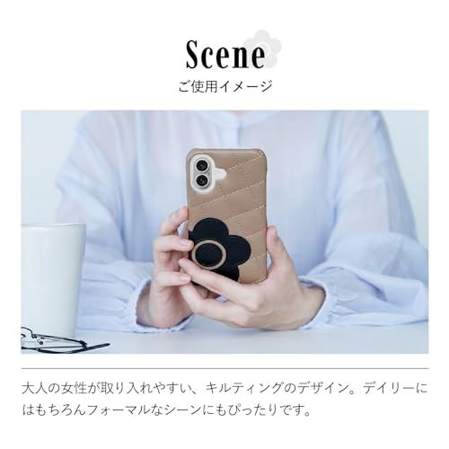 MARY QUANT マリークワント iPhone 16e 用 スマホケース DAISY PATCH QUILT SHELL CASE レディース ベージュmt 8b19fe32 MARY QUANT マリークワント iPhone 16e 用 スマホケース DAISY PATCH QUILT SHELL CASE レディース ベージュmt 8b19fe32