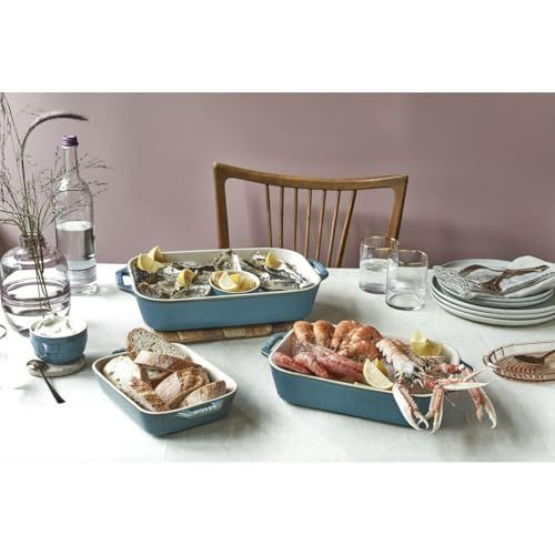 staub ストウブ 「 レクタンギュラー ディッシュ ターコイズ 20×16cm 」 セラミック グラタン皿 キッシュ 耐熱 オーブン 電子レンジ対応 【日本正規販売品】 Vintage Color Dish 40511-868mt a87d1338