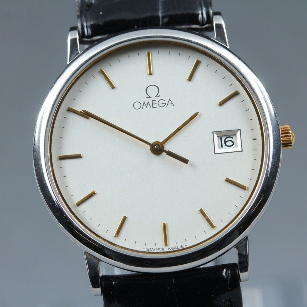 【稼働品】OMEGA デ・ヴィル 196.0312.1 Cal.1430 クオーツ メンズ #17347