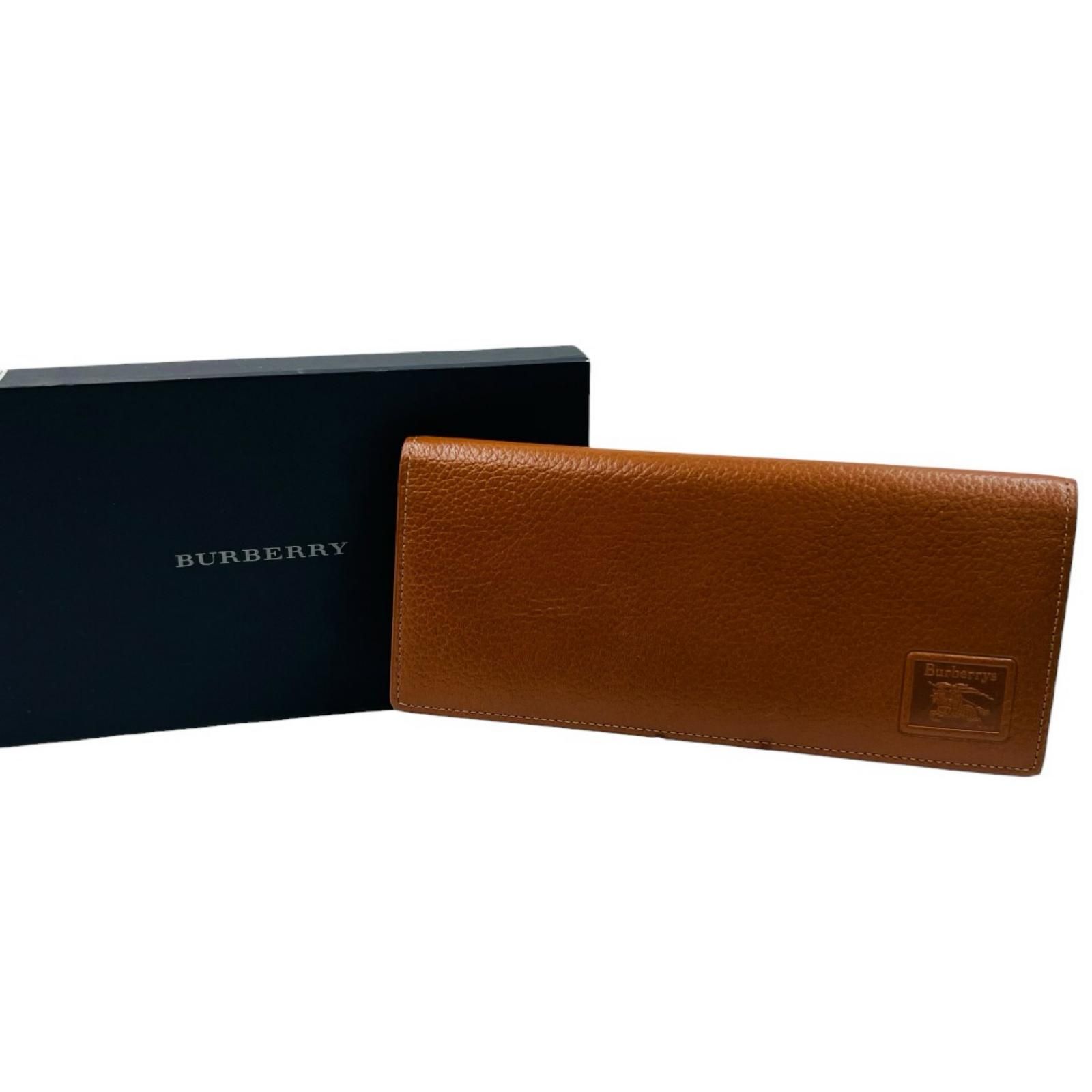 BURBERRY バーバリー　カードケース　札入れ　財布　レザー　ブラウン　茶色　ノバチェック