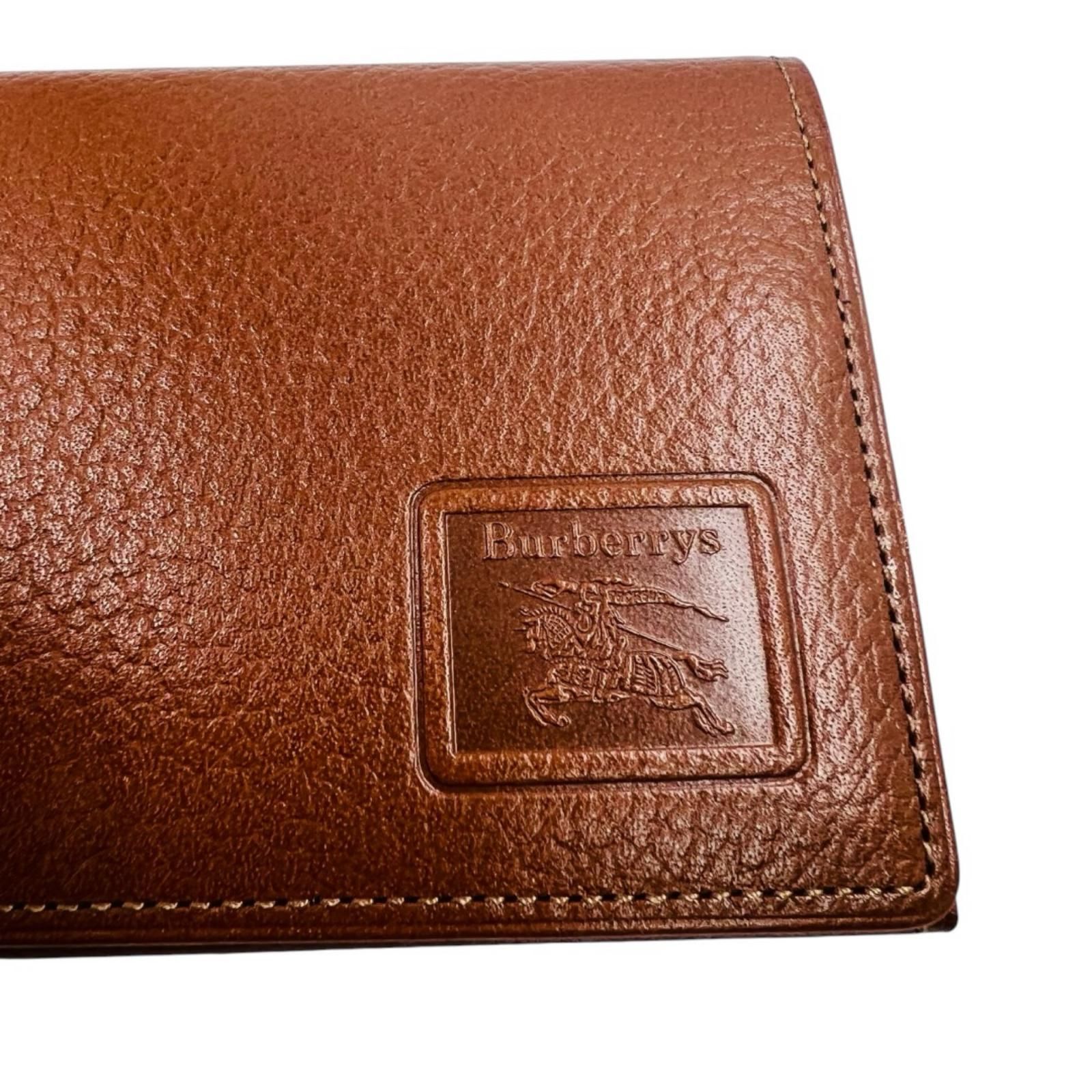 BURBERRY バーバリー　カードケース　札入れ　財布　レザー　ブラウン　茶色　ノバチェック