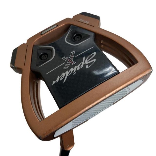 【中古】 テーラーメイド Spider X COPPER/WHITE スモールスラント 34インチ パター PT スチール(ブラック) (フレックスその他) メンズ 男性用 右利き 右用 Cランク ゴルフクラブ