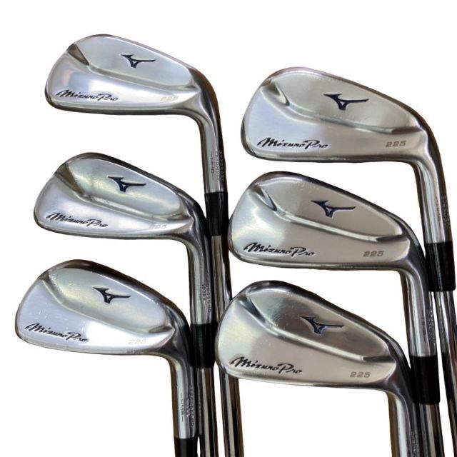 【中古】 ミズノ Mizuno Pro 225 6S アイアンセット IR 純正特注シャフト (フレックスS) メンズ 男性用 右利き 右用 Cランク ゴルフクラブ