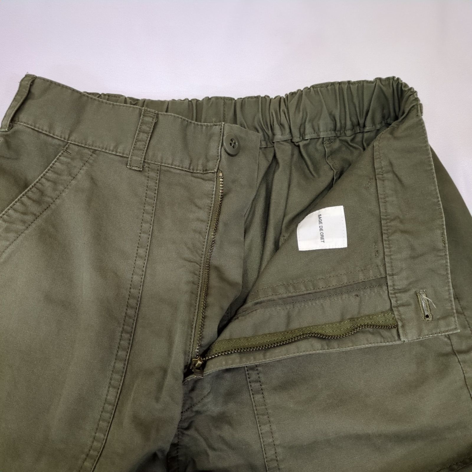 D35080】sage de cret サージュデクレ COブロークンツイル ペグトップ 