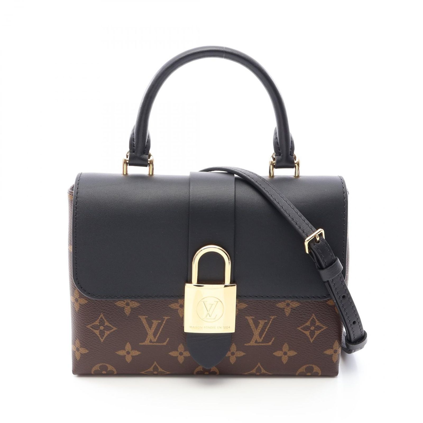 LOUIS VUITTON ルイ・ヴィトン ロッキー BB モノグラム ノワール 2WAY ハンドバッグ