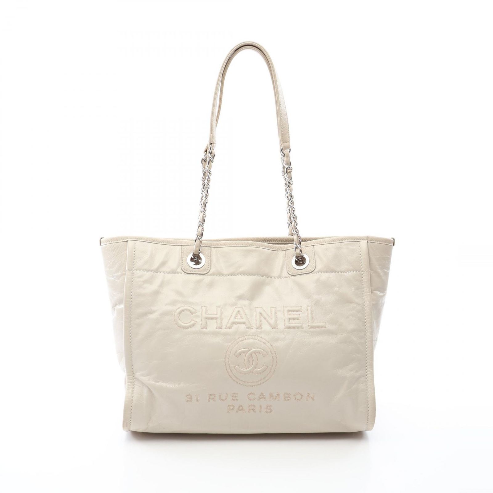 CHANEL シャネル ドーヴィルMM トートバッグ