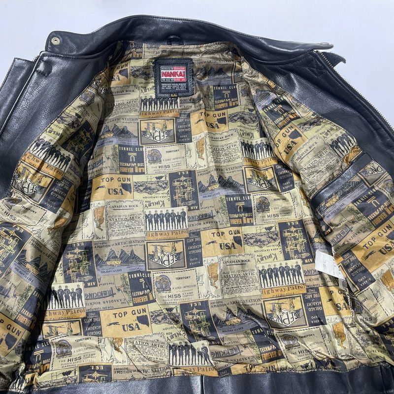中古品】 NANKAI ナンカイ SINGLE RIDERS JACKET シングル ライダース