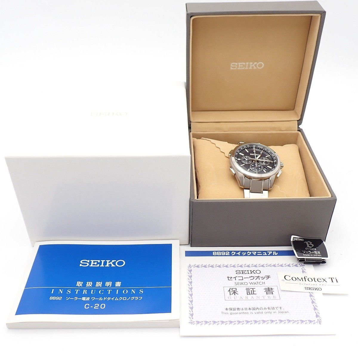 SEIKO セイコー ブライツ フライトエキスパート ソーラー電波 メンズ 