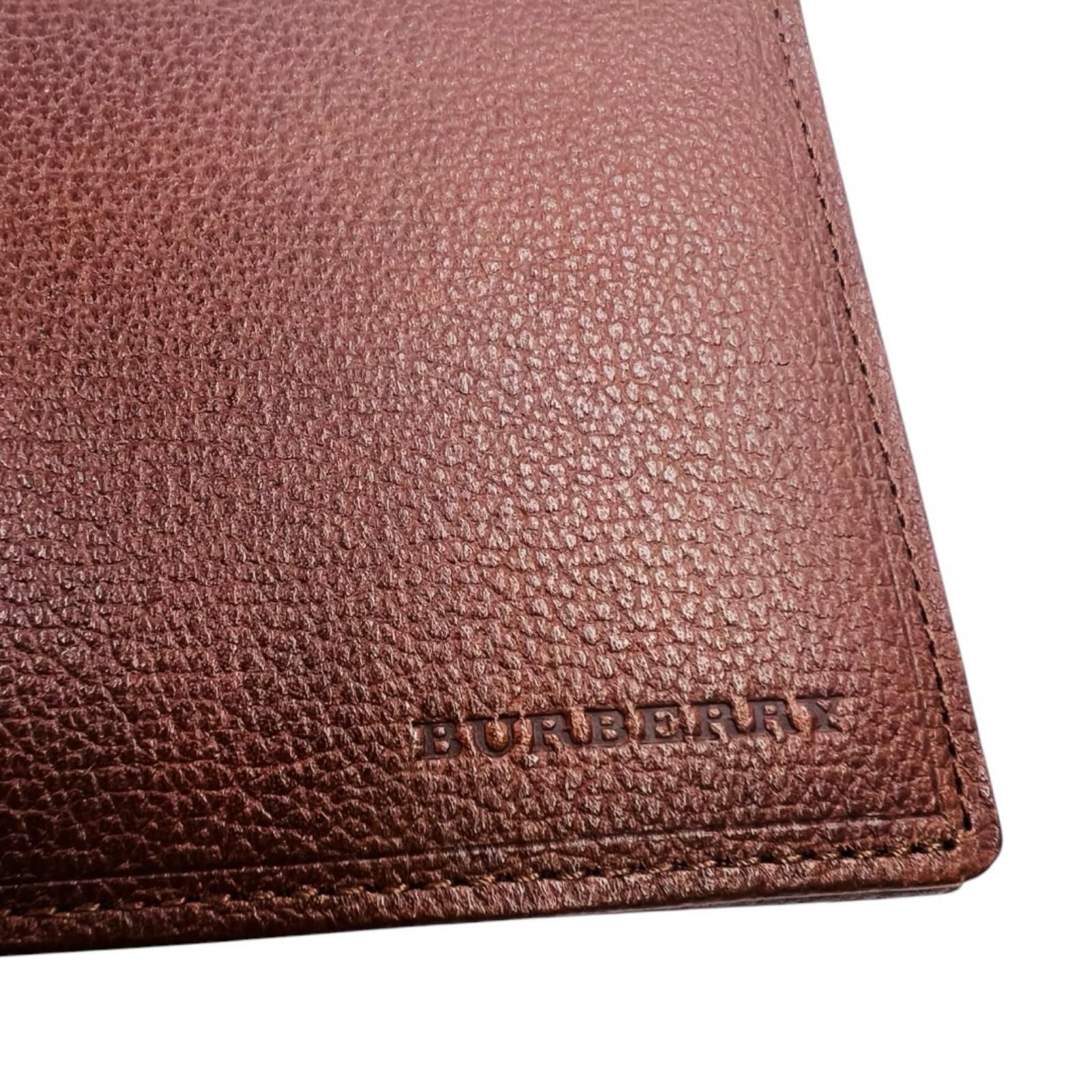BURBERRY バーバリー　長財布　レザー　ブラウン　茶色　ノバチェック