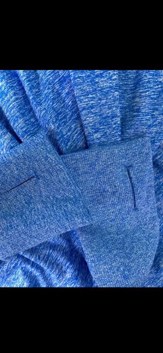ナイキ エレメント ドライフィット ハーフジップアップ ランニング 長袖 M ブルー メランジ