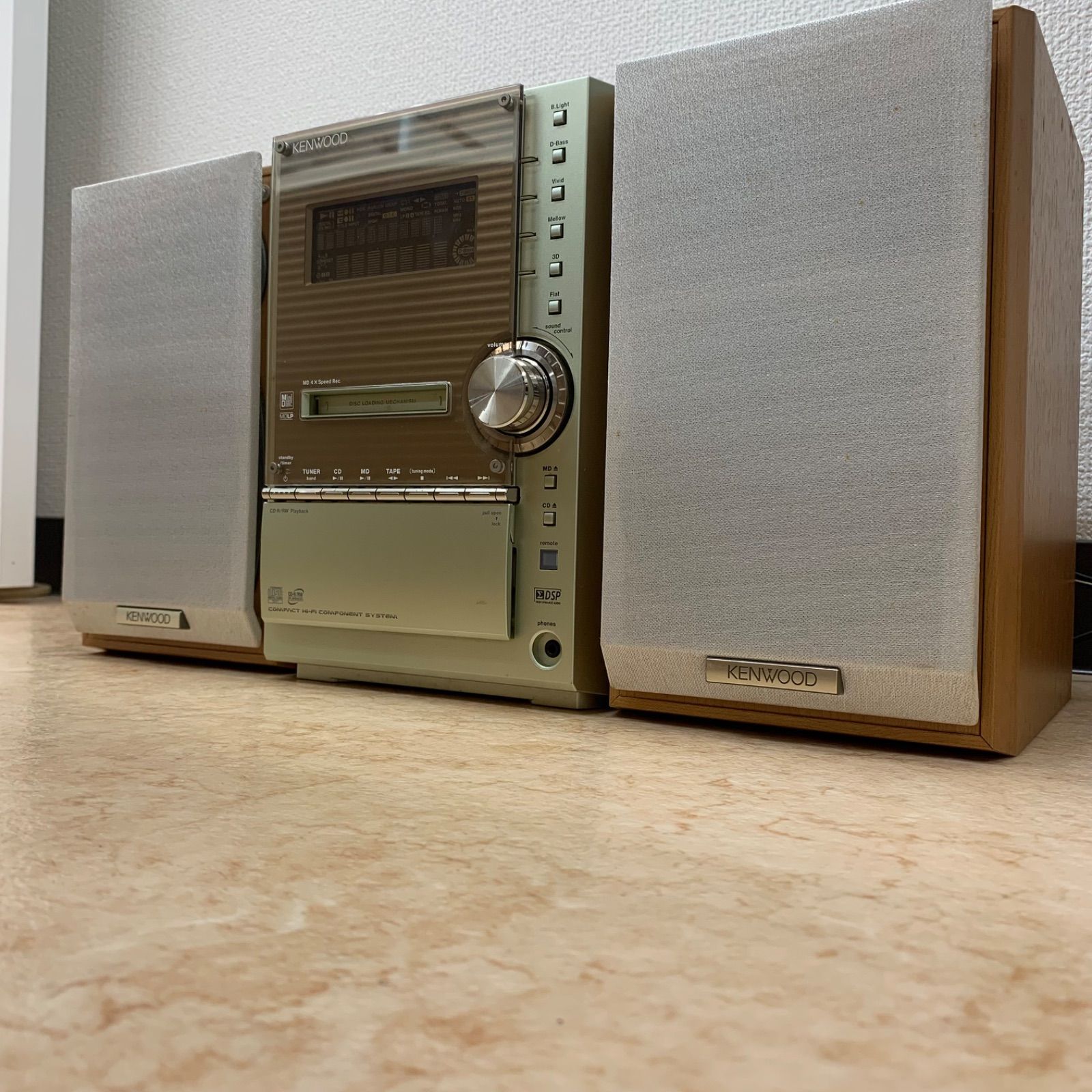 KENWOOD RXD-SL3MD コンポ CD/MD/カセット スピーカー付き　CS31