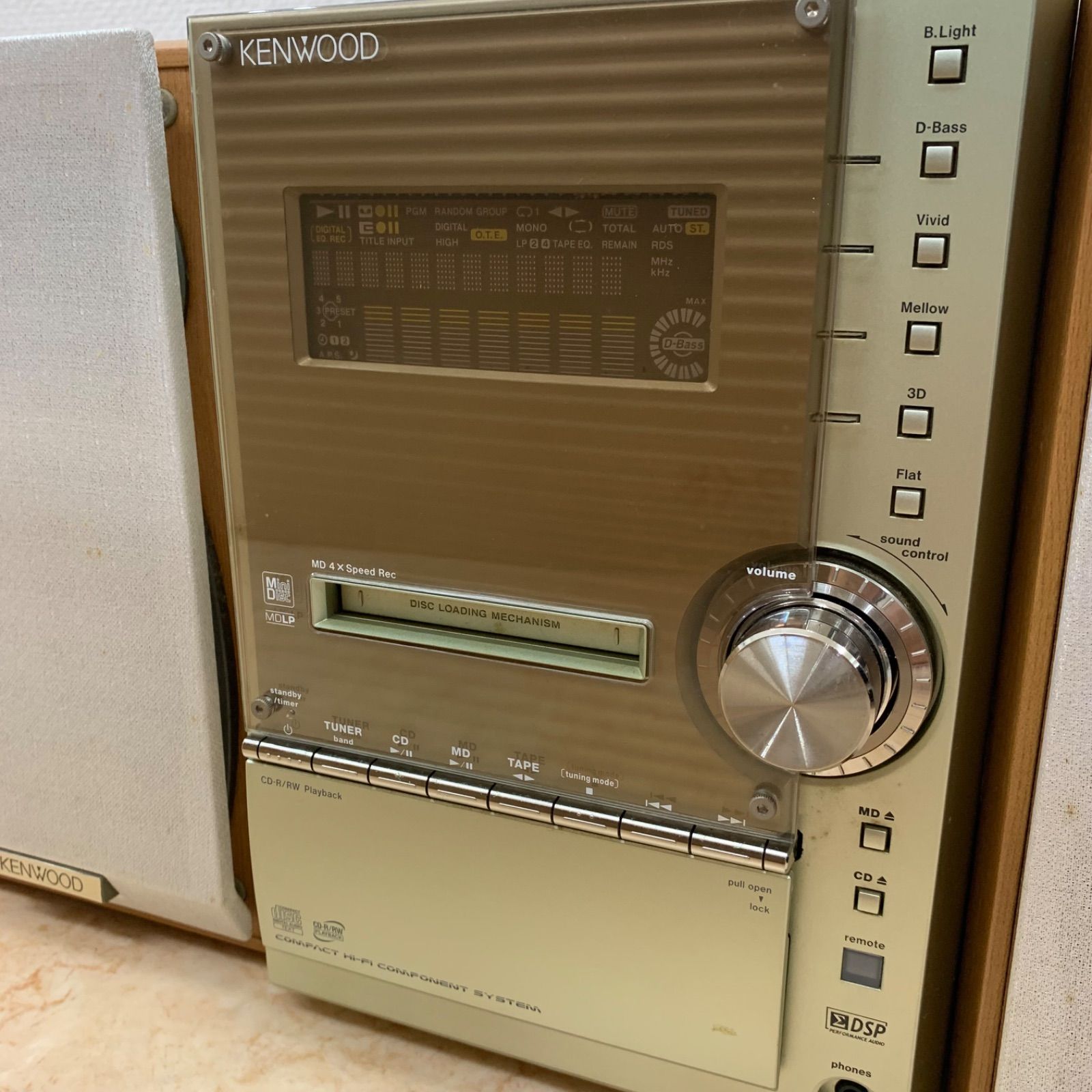 KENWOOD RXD-SL3MD コンポ CD/MD/カセット スピーカー付き　CS31