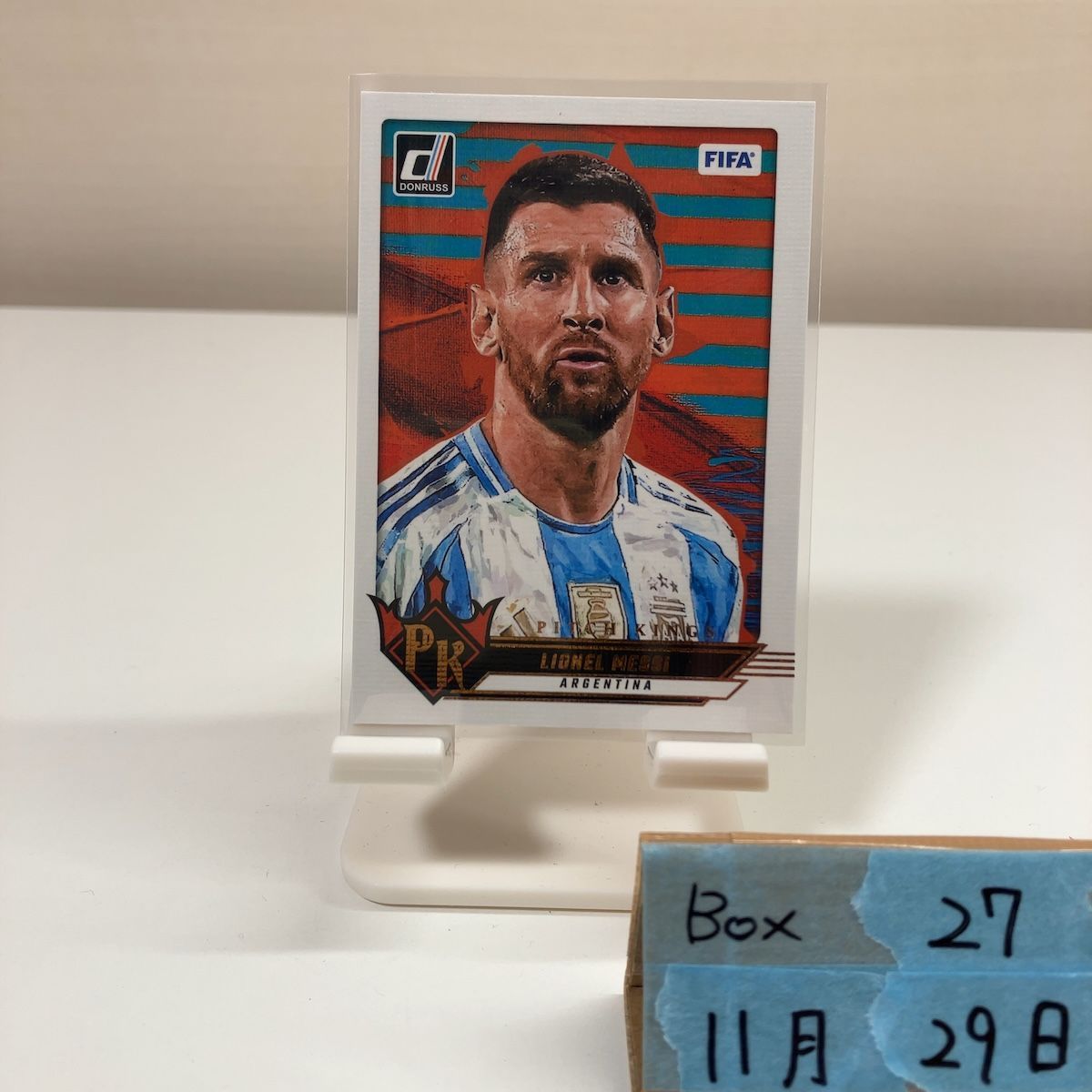 2024-25 Panini Donruss Lionel Messi Argentina Pitch Kings White 