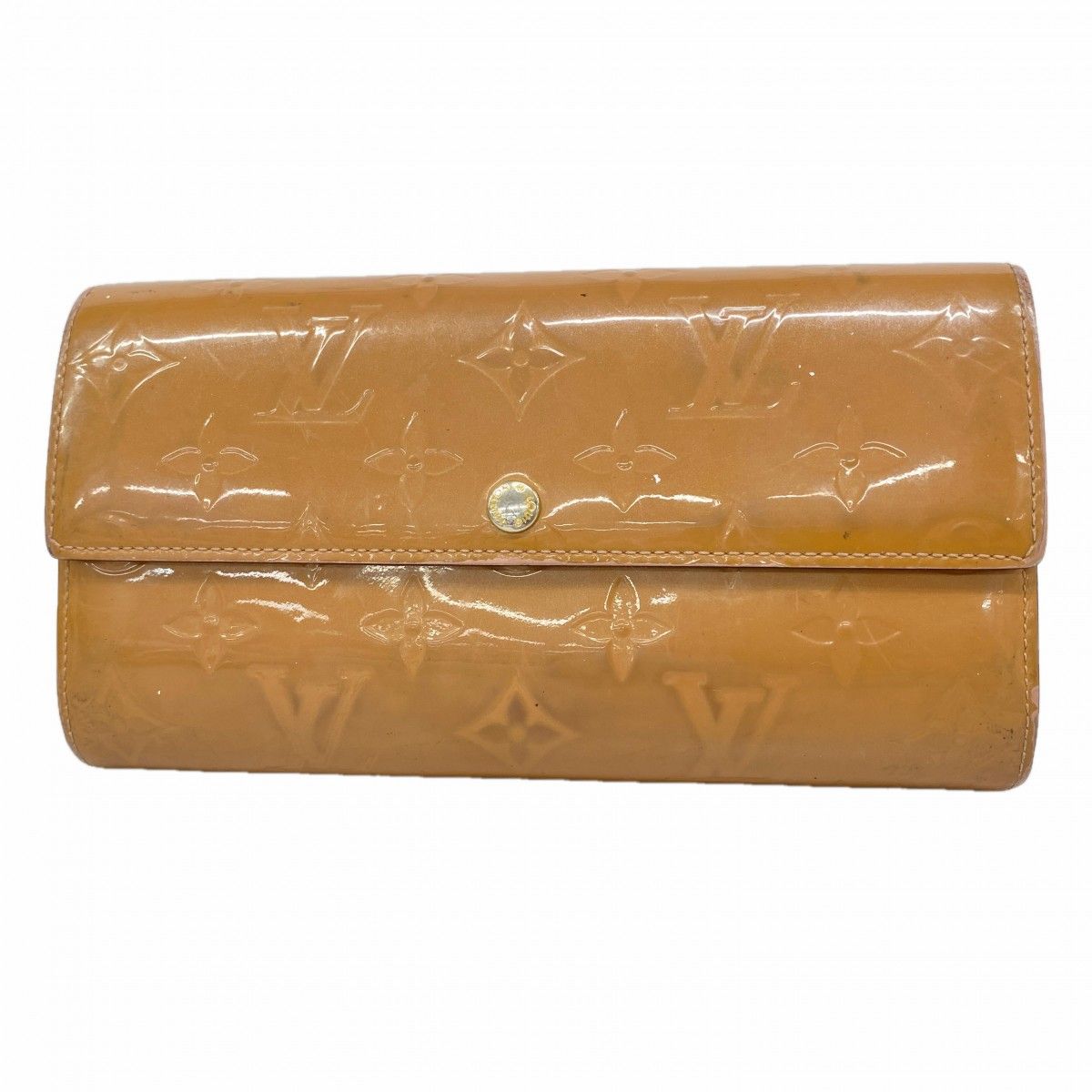 【6fc3372】ルイヴィトン 長財布 ヴェルニ ポルトフォイユサラ M91767 ローズヴェルール【中古】レディース