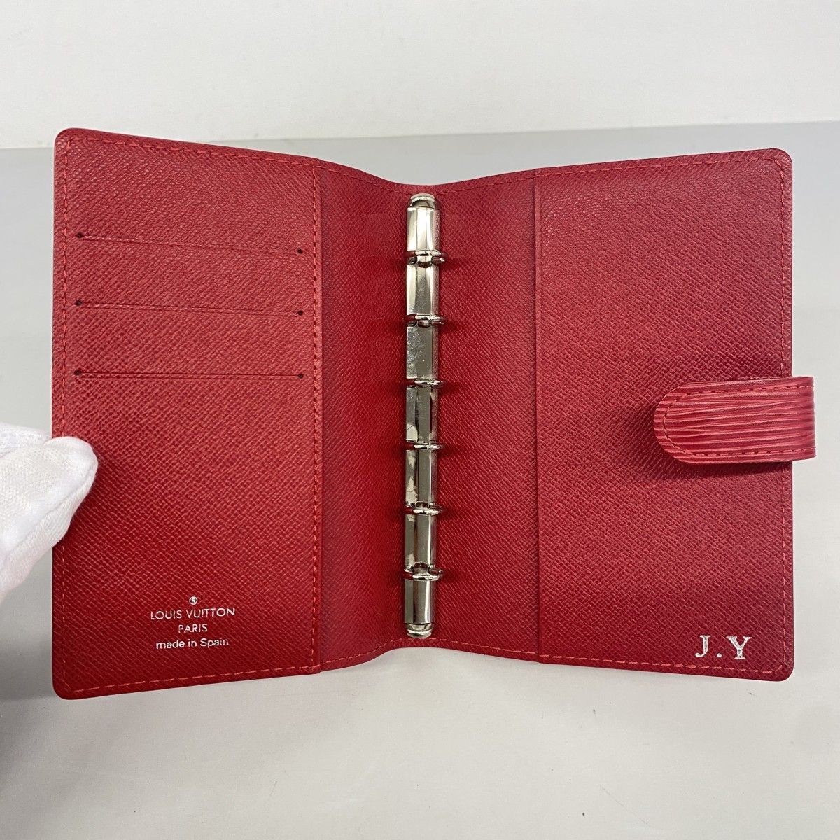 【6fc3483】ルイヴィトン 手帳カバー エピ アジェンダPM R2005E ルージュ【中古】メンズ レディース ユニセックス