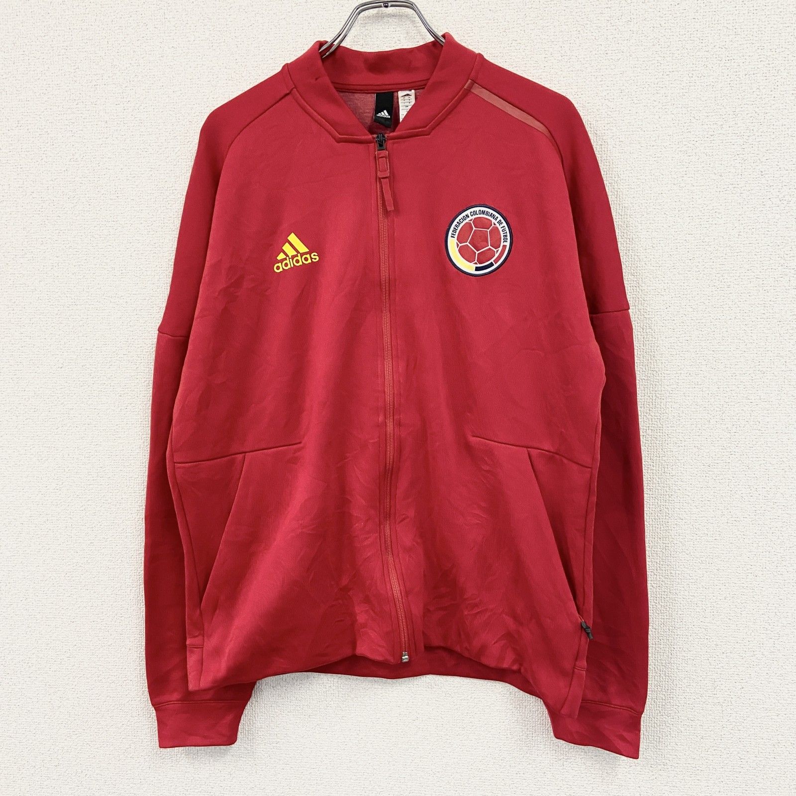 adidas アディダス トラックジャケット/ジャージ 赤 レッド XOサイズ