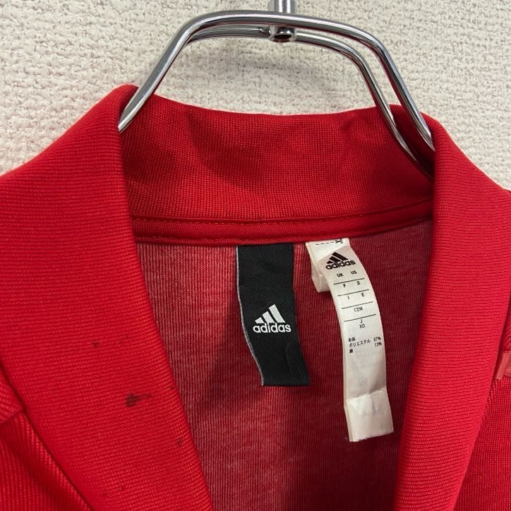 adidas アディダス トラックジャケット/ジャージ 赤 レッド XOサイズ
