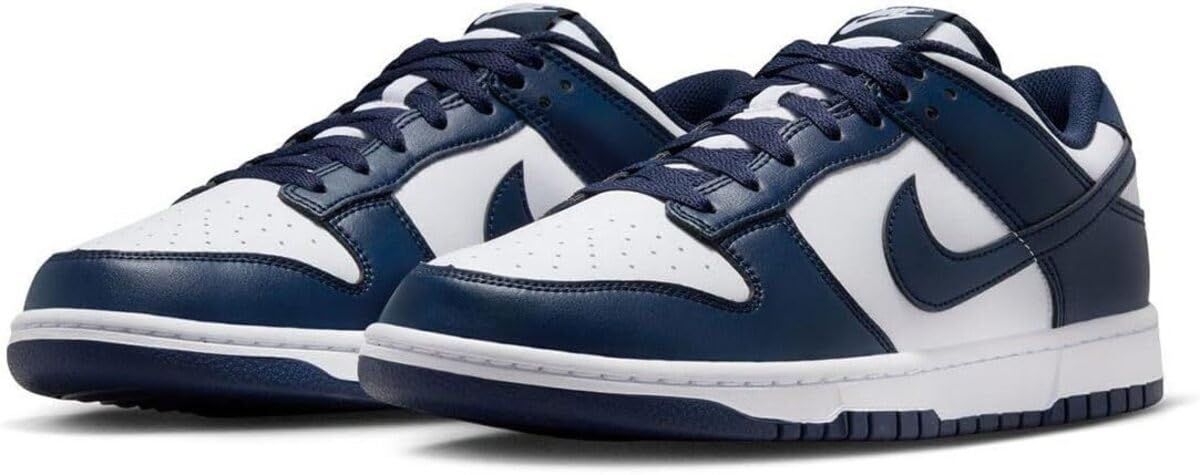 [ナイキ] ダンク ロー レトロ DUNK LOW RETRO ホワイト/ホワイト/ミッドナイトネイビー HF5441-107 24.5cm [24.5 cm]
