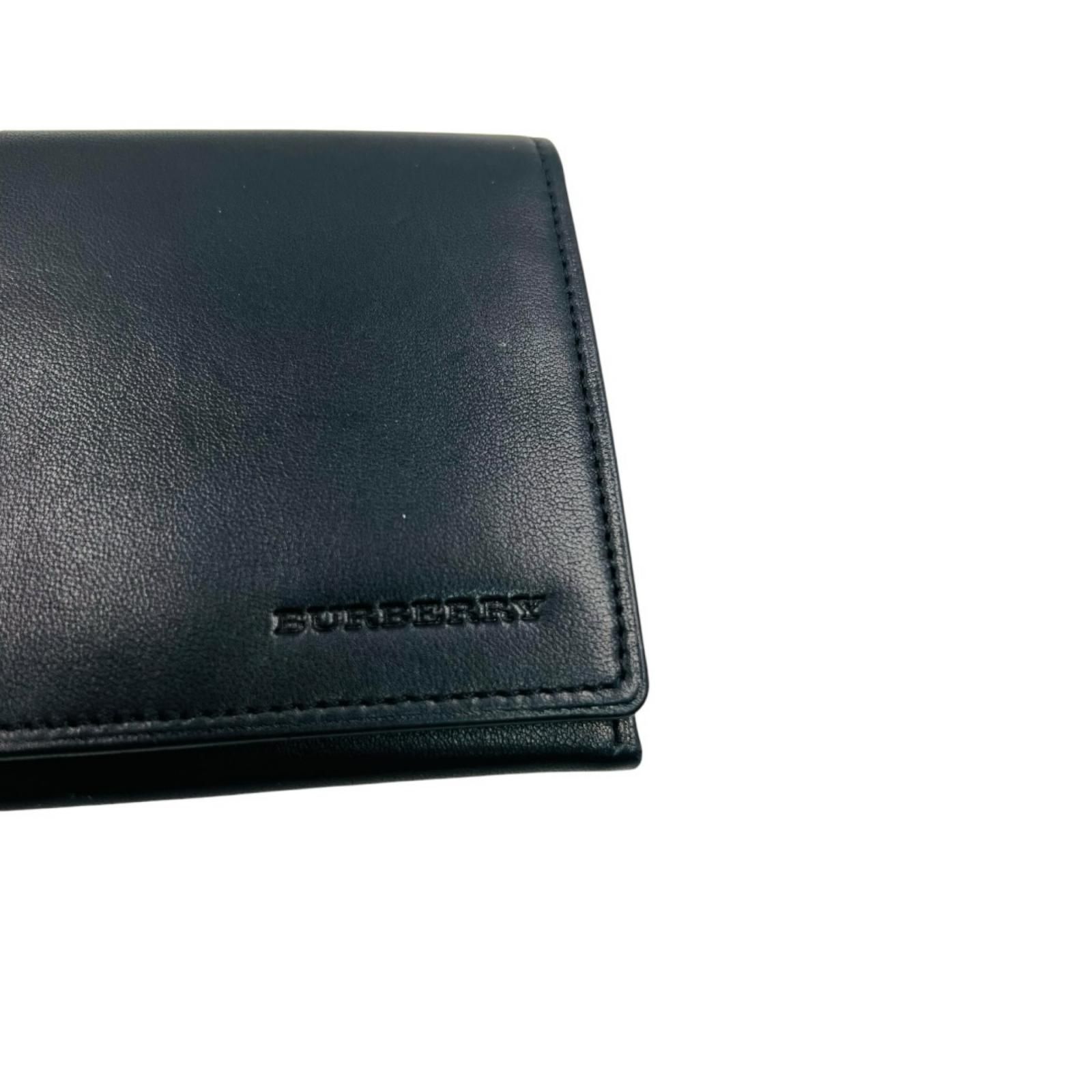 BURBERRY バーバリー 長財布 レザー ブラック 黒 ノバチェック BURBERRY バーバリー 長財布 レザー ブラック 黒 ノバチェック