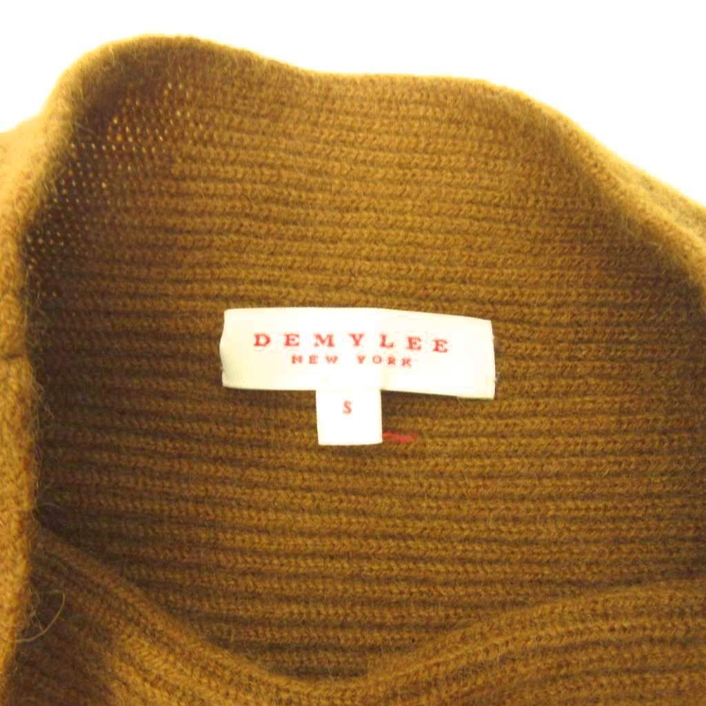デミリー DEMYLEE ニット セーター カシミヤ100% ハイネック 長袖 S 茶 ブラウン 0612
