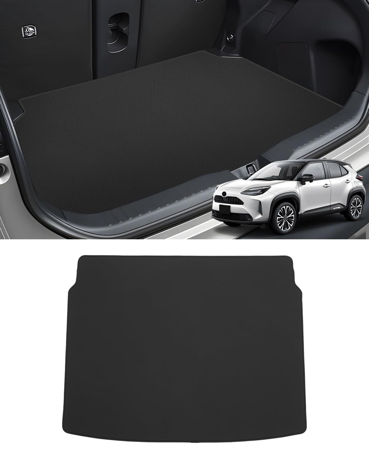 Mixsuper ヤリスクロス ラゲッジマット 防水 トランクマット 2D トランクカバー Yaris Cross MXPB MXPJ 10系 ラゲッジトレイ カーゴマット 2020年8月-現行 ヤリスクロスパーツ PVC 滑り止め 巻け収納 9f942bb9
