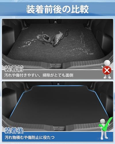 Mixsuper ヤリスクロス ラゲッジマット 防水 トランクマット 2D トランクカバー Yaris Cross MXPB MXPJ 10系 ラゲッジトレイ カーゴマット 2020年8月-現行 ヤリスクロスパーツ PVC 滑り止め 巻け収納 9f942bb9