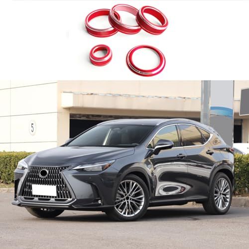 ZUNEIGUNG 新型レクサスNX20系 NX250 250h 350h に適合内部中央制御スイッチノブカバートリムLEXUS NX 専用設計内装 パーツ カスタム アクセサリー304 ステンレス5枚【レッド】ts a2602a88 ZUNEIGUNG 新型レクサスNX20系 NX250 250h 350h に適合内部中央制御スイッチノブカバートリムLEXUS NX 専用設計内装 パーツ カスタム アクセサリー304 ステンレス5枚【レッド】ts a2602a88