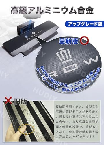HUDIY（フーディ）新型クラウン 車種専用 キックガード 改良型アルミニウム合金 キック マット CROWN TZSH35 AZSH35 CROWN CROSSOVER(2022年9月?現行) 専車専用 シート バック キック マット 後部 6565b72d