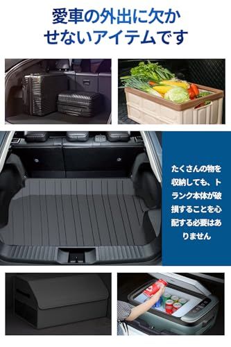 ラゲッジマット トヨタ 新型プリウス 60系 ラゲッジマット 5代目 ZVW60 ZVW65 MXWH60 MXWH65 (2023年1月?現行) カーゴマット トランクマット 車種専用設計 TPE材質 防水 滑らない 防汚 傷防止 立体フロ 1aa27d2d
